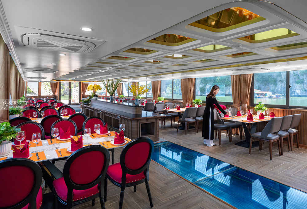 Du thuyền Serenity Lan Hạ Cruise vịnh 1 ngày